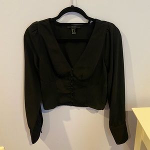 Forever21 Black V Neck